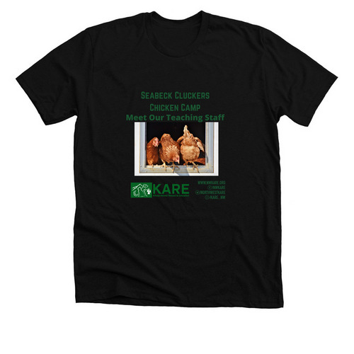 Seabeck Cluckers Staff, a Solid Black Blend Premium Unisex Tee