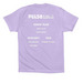 Cooper?s Shirt, a Dark Lavender Premium Cotton Tee (back-view)