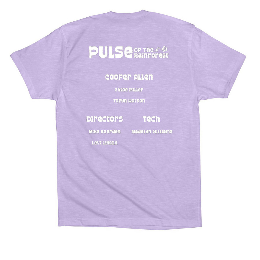 Cooper?s Shirt, a Dark Lavender Premium Cotton Tee (back-view)