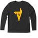 KCREGAP - Gold Logo Long Sleeves, a Vintage Black Triblend Long Sleeve Tee