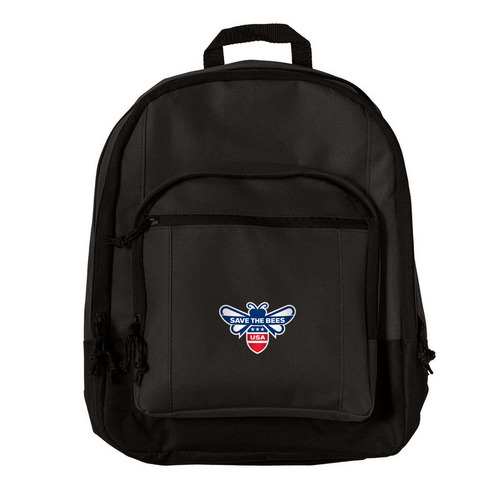 Save The Bees USA Everyday Backpack, a Black Everyday Backpack