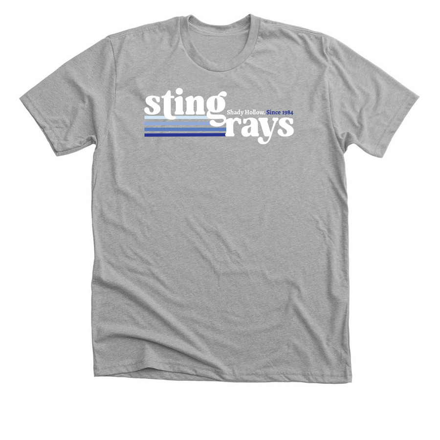 Stingrays Racing Stripes, a Athletic Heather Premium Unisex Tee