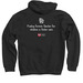 Every Heart Hoodie, a Black Pullover Hoodie (back-view)