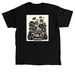 Linocut Support Public Libraries, a Black Classic Unisex Tee