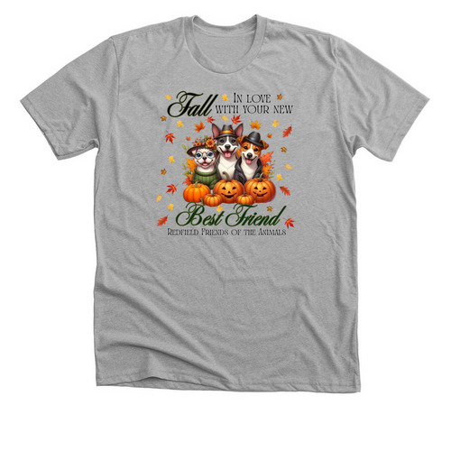Fall in Love, a Athletic Heather Premium Unisex Tee