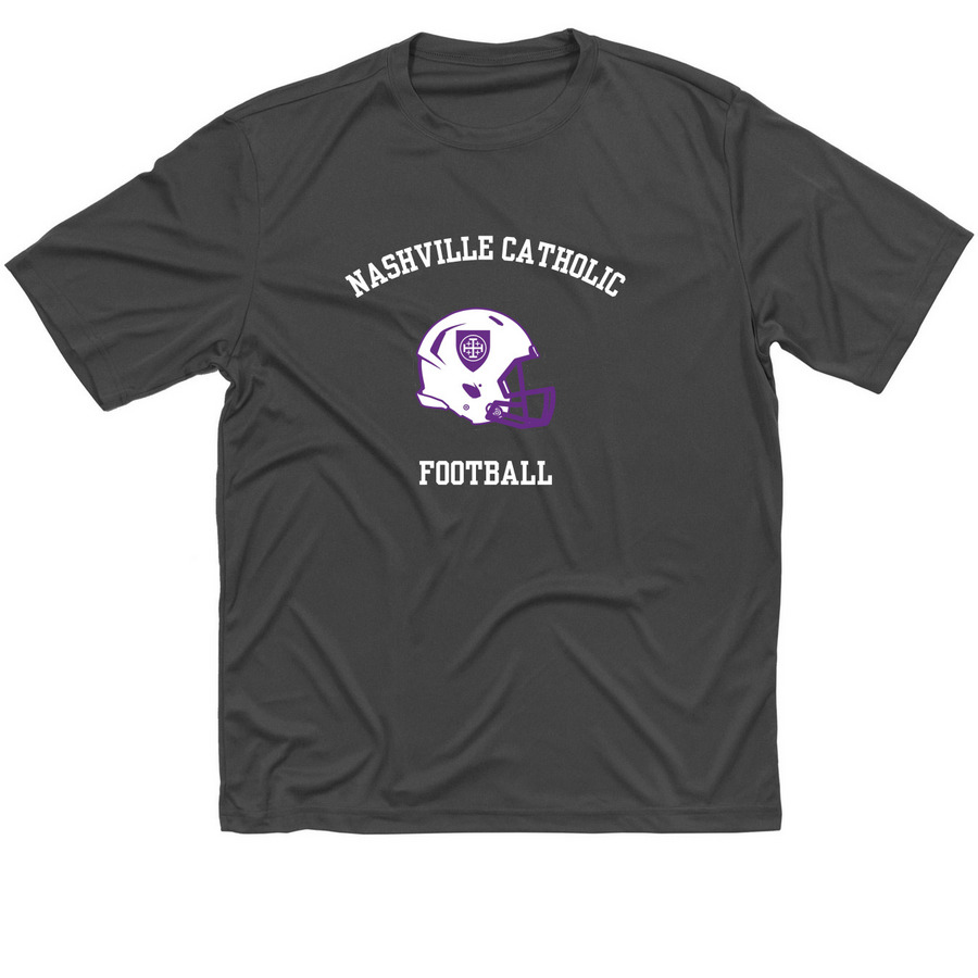 Grey Football Performance T-shirt, a Iron Grey Classic Performance Tee