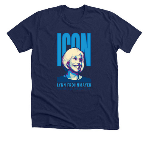 Lynn Frohnmayer Icon Shirt, a Solid Navy Blend Premium Unisex Tee