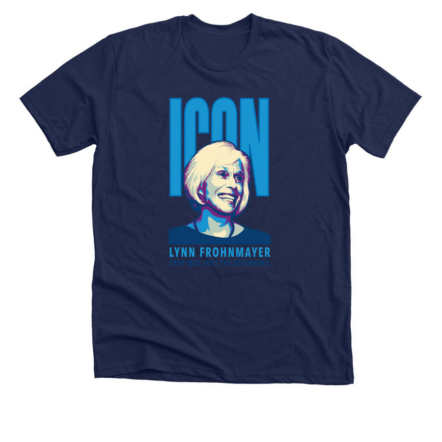 Lynn Frohnmayer Icon Shirt, a Solid Navy Blend Premium Unisex Tee