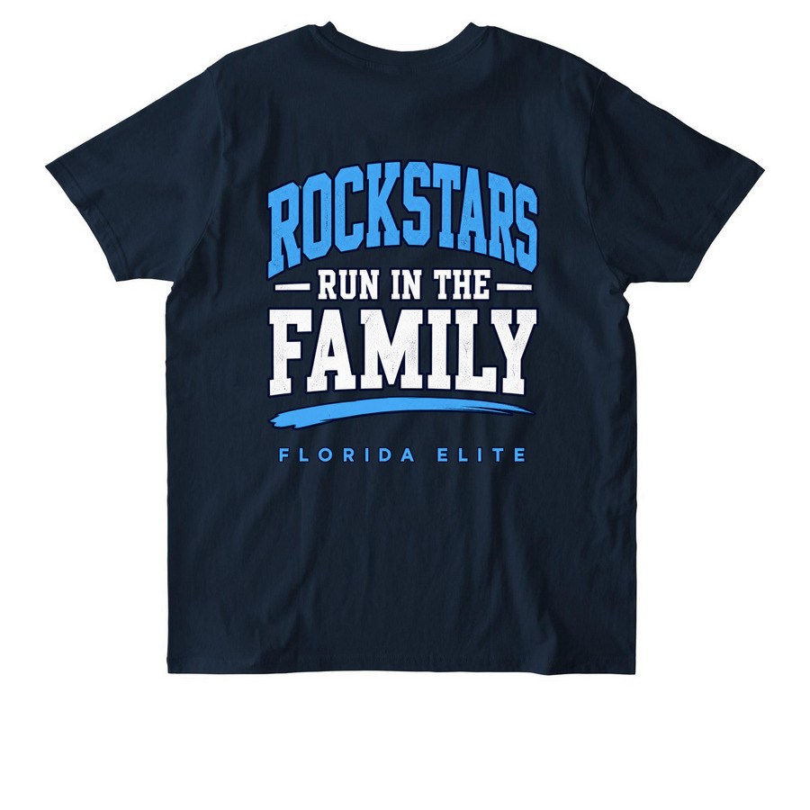 Rockstars, a French Navy Stanley/Stella Unisex Rocker Tee (back-view)