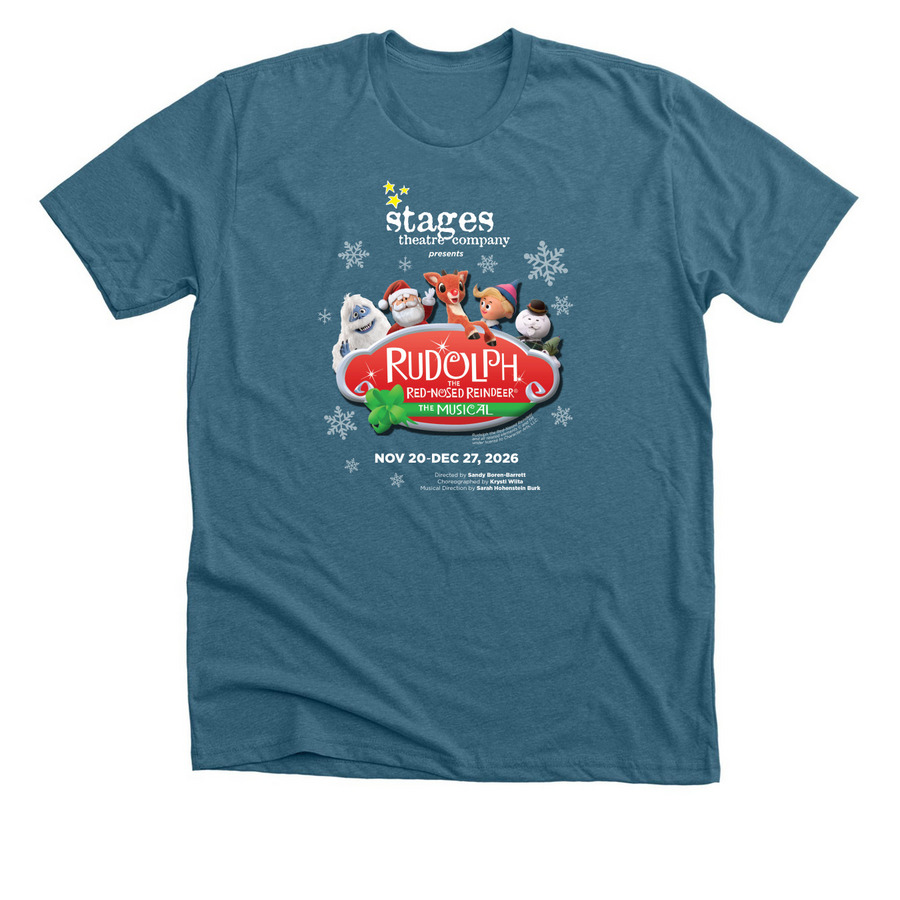 Rudolph Shirts, a Heather Deep Teal Premium Unisex Tee