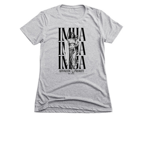 AUTOMATIC PRIORITY-2, a Dark Heather Grey Women's Slim Fit Tee