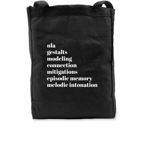 That GLP Bag, a Black Recycled Cotton Tote Bag