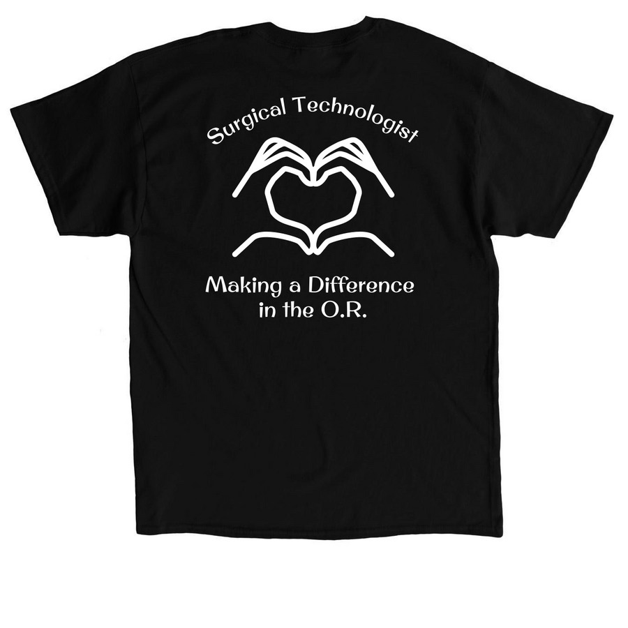 LLC-SST Making a Difference Tee, a Black Classic Unisex Tee (back-view)