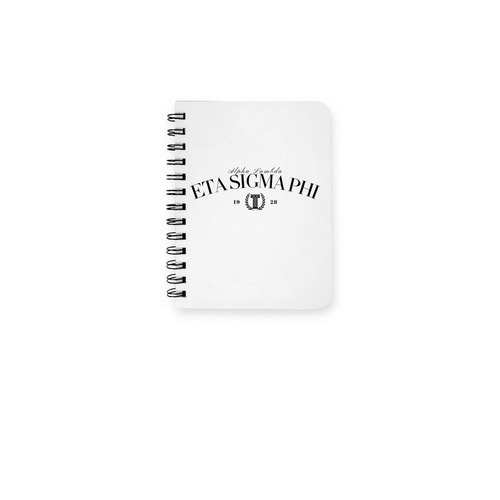 Eta Sigma Phi Notebook, a White Spiral Notebook
