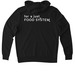 Class of 2024, a Deep Black Allmade Organic French Terry Pullover Hoodie (back-view)