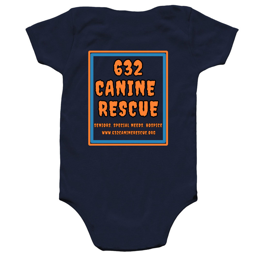 Howl-O-Ween Spooktacular Official Shirts!, a Navy Infant Onesie (back-view)