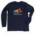 EBO Logo Shirts (white text), a Heather Midnight Navy Premium Long Sleeve Tee