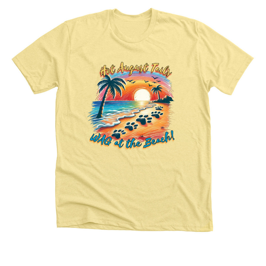 August Shirt of the Month, a Heather Yellow Gold Premium Unisex Tee