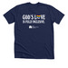 God's Love ? Pride 2026, a Solid Navy Blend Premium Unisex Tee