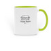mugs!, a Green Two-Tone Ceramic Mug