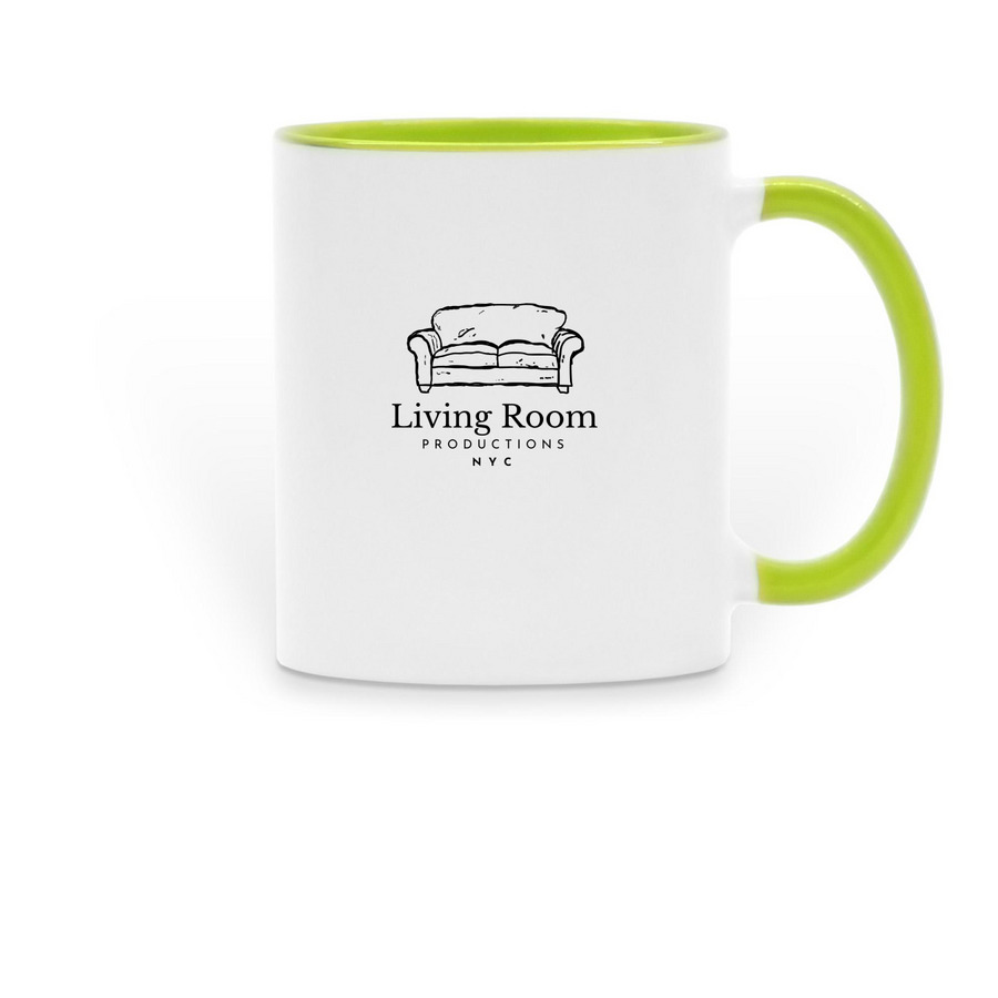 mugs!, a Green Two-Tone Ceramic Mug