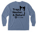 TNR Pocket Tee, a Blue Jean Comfort Colors Long Sleeve Pocket Tee (back-view)
