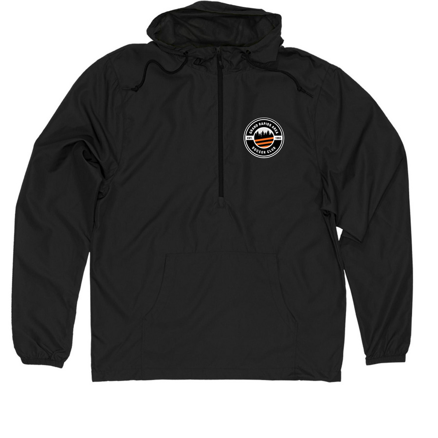 GRASC Jackets, a Black Quarter-Zip Windbreaker