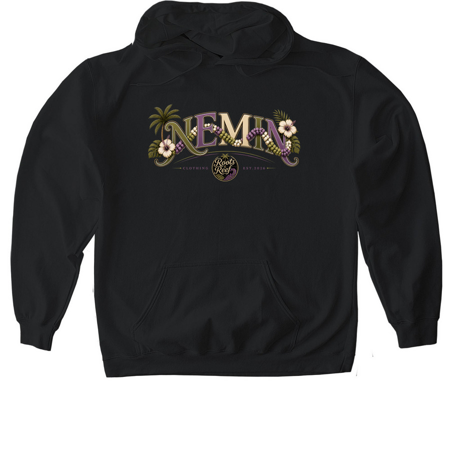 NEMIN??, a Black Gildan Softstyle Pullover Hoodie
