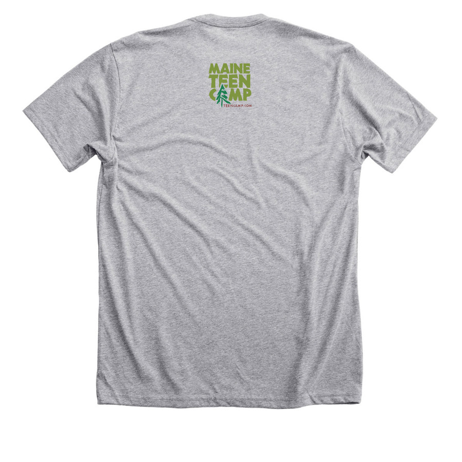 MTC Alumni Fundraiser, a Athletic Heather Premium Unisex Tee (back-view)