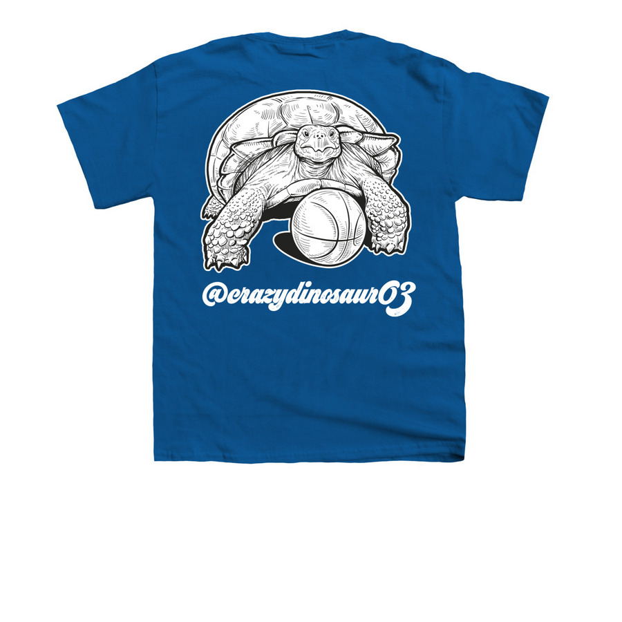 Ball is Life!, a Royal Blue Youth Unisex Tee (back-view)