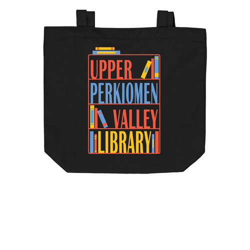 Library Tote Bag, a Black Organic Cotton Tote Bag