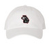 Athens Mikey Hat, a White Printed Pigment Dye Baseball Cap