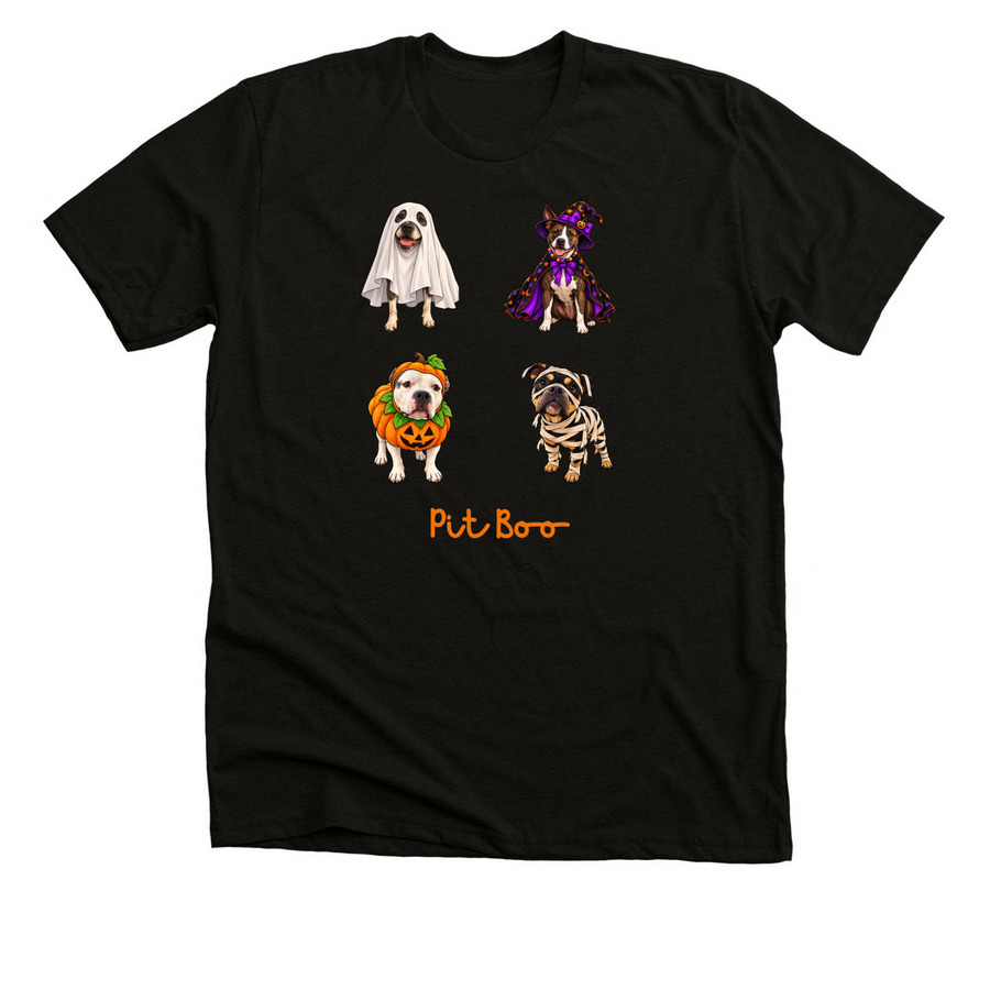 Happy Howloween, a Black Heather Premium Unisex Tee