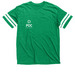 Football Tee, a Vintage Green / White Football Jersey Tee