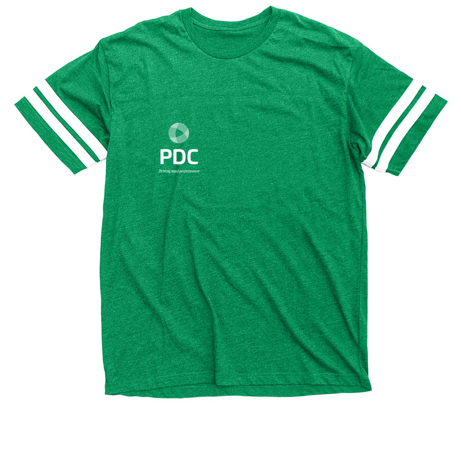 Football Tee, a Vintage Green / White Football Jersey Tee