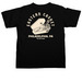 EASTERN CASKET, a Black Comfort Colors Unisex Tee (back-view)