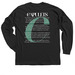 The Capulets Script&nbsp;, a Black Classic Long Sleeve Tee (back-view)