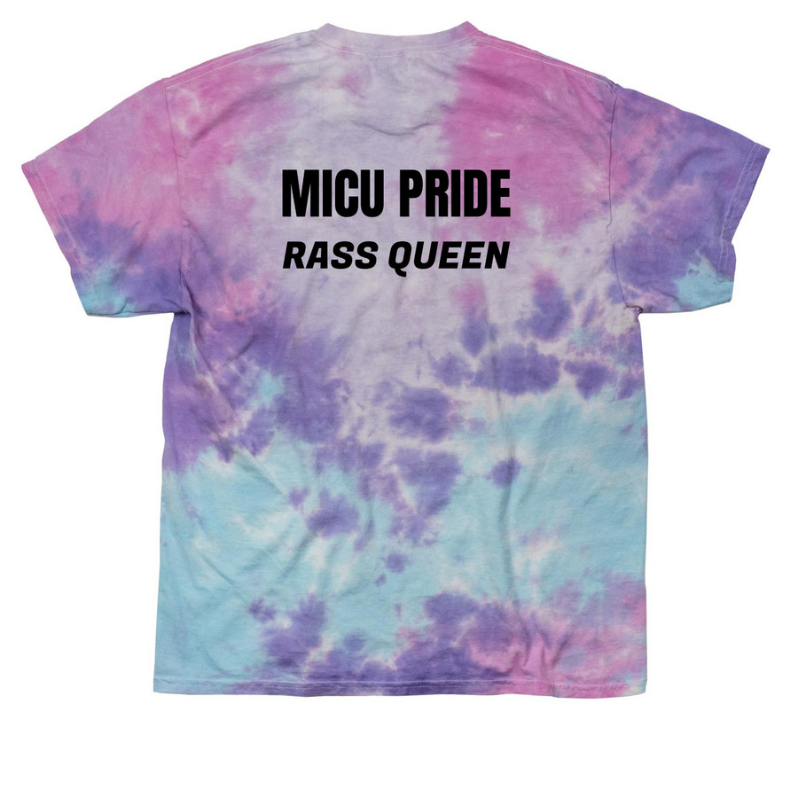 MICU Pride!, a Cotton Candy Classic Tie Dye Tee (back-view)