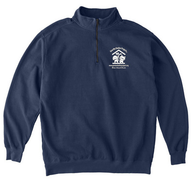 GMSP Zip Up Hoodies and Quarter-Zip Pullovers, a True Navy Comfort Colors Quarter Zip Pullover