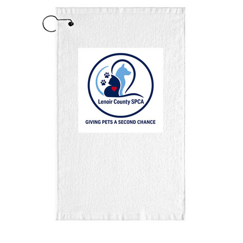Gifts that support the Shelter, a White Golf Towel