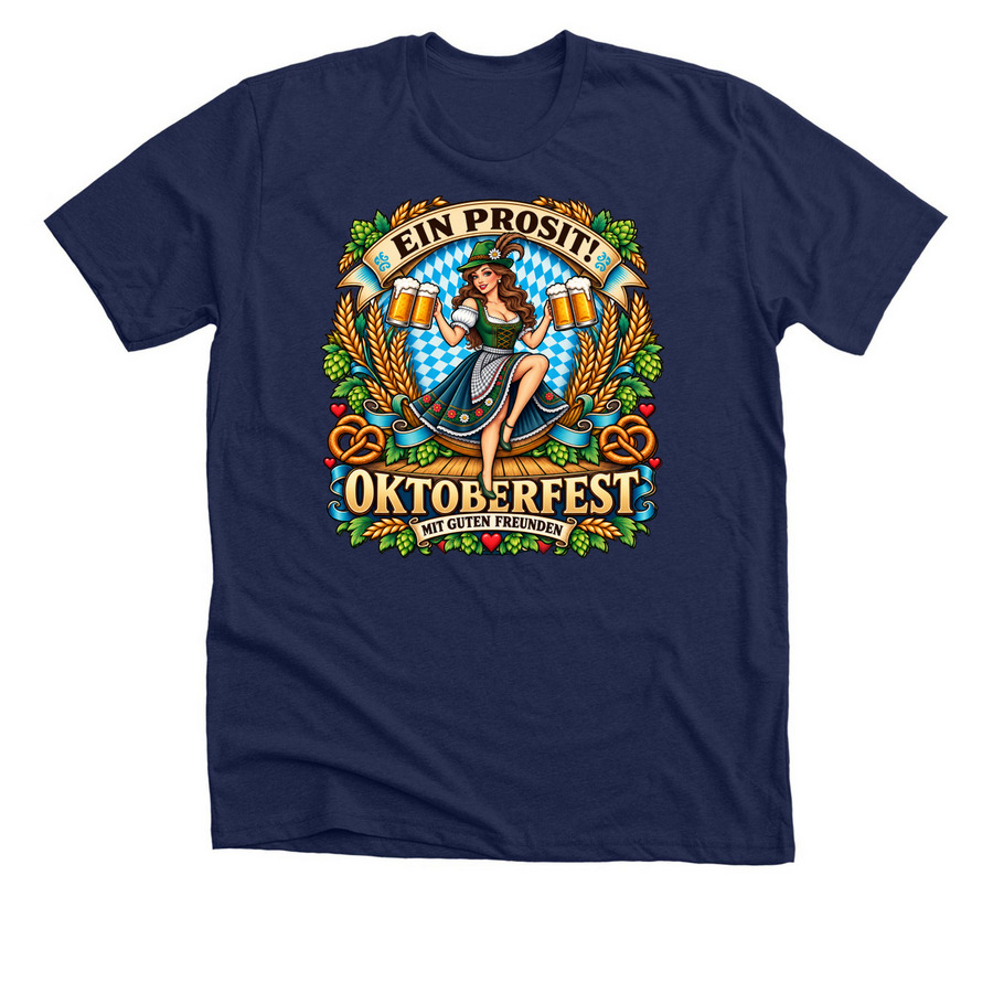 Adam's Shirt, a Solid Navy Blend Premium Unisex Tee