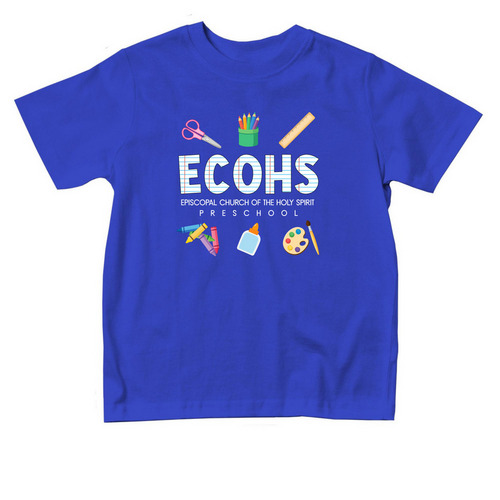 Paper (Toddler)&nbsp;S (2T)M (3T)L (4T)XL (5/6T), a Royal Blue Toddler Tee