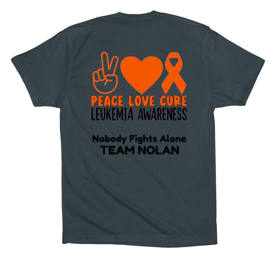 Moms Favorite PLC, a Dark Grey Premium Cotton Tee (back-view)