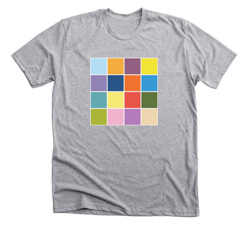 Iconic Salt Lake City Color Palette, a Athletic Heather Premium Unisex Tee
