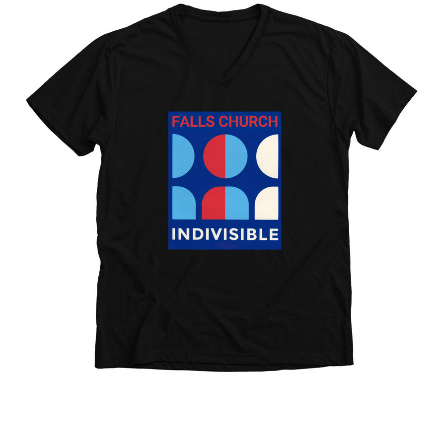 FC Indivisible (1 logo), a Solid Black Blend Premium V-Neck Tee
