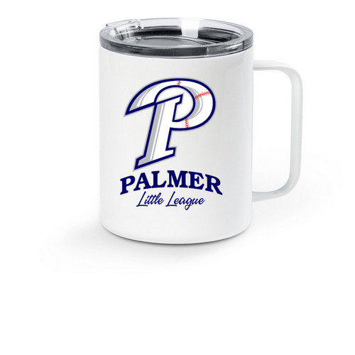 Palmer Little League Mug, a White Stainless Steel Travel Mug
