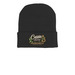 Cassie Strong Beanies, a Black Printed Cuffed Beanie