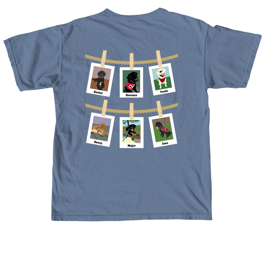 Indy 2025 General Members, a Blue Jean Comfort Colors Unisex Tee (back-view)