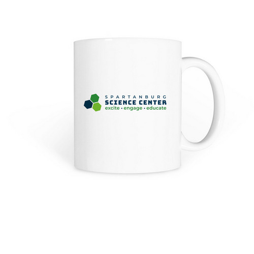 Spartanburg Science Center, a White Coffee Mug