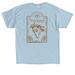 Travel Tee, a Light Blue Classic Unisex Tee (back-view)